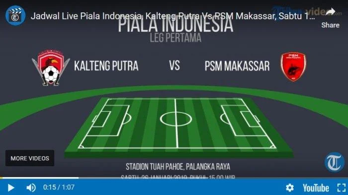 Skor Akhir 1 2 Ini Hasil Akhir Kalteng Putra vs PSM Makassar 32 Besar Piala Indonesia